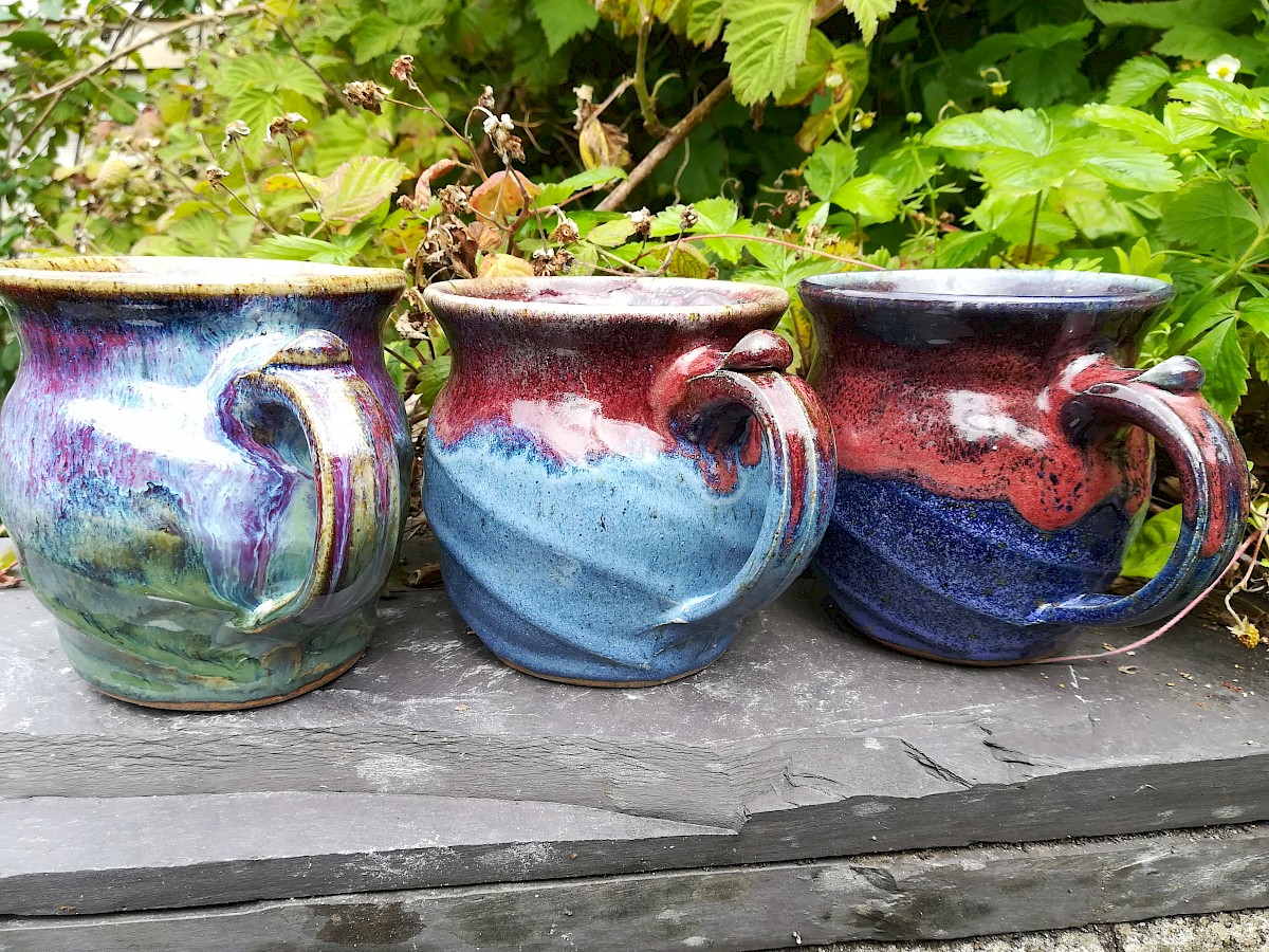 Stoneware Mugs, made in Gerlan
